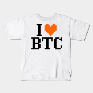 I Love Bitcoin Kids T-Shirt